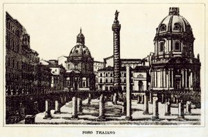 Rome : Forum de Trajan - Italian School