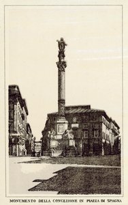 Rome: Monument de la Conception sur la Piazza di Spagna
