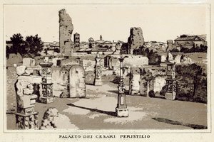 Rome : Palais des Césars, Péristyle - Italian School