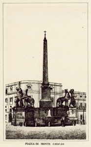 Rome : Place du Mont-Cavallo - Italian School