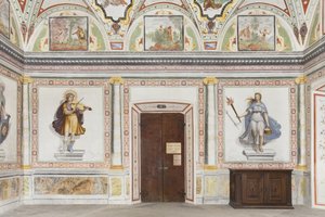 Salle de Jupiter et Mercure : Apollon et Diane - Italian School