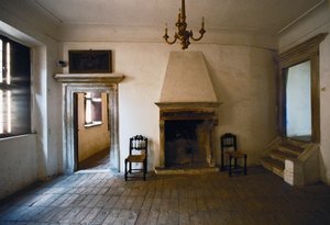 Salle avec cheminée dans la maison natale de Raphaël - Italian School