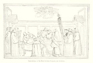 Santa Croce, La Mort de Saint François, par Giotto - Italian School