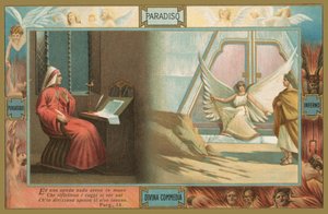 Scène de la Divine Comédie de Dante (chromolitho)