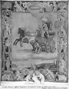Tapisserie des Saisons, Apollon conduisant le Char du Soleil, vers 1642 - Italian School
