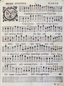 Partition musicale pour Concerto 5 dans Canzoni alla francese par Adriano Banchieri - Italian School