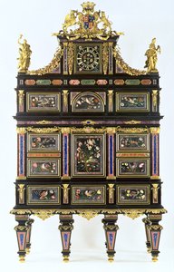 Le Cabinet de Badminton, c.1720-32 (pietra dura, ébène et or moulu)