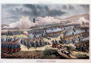 La bataille de Solférino, 24/06/1859 - Italian School