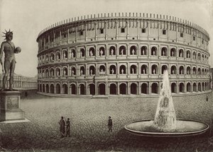 Le Colisée restauré - Italian School
