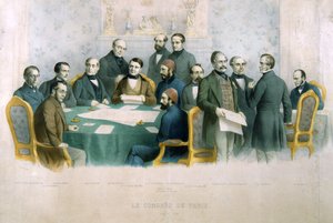 Le Congrès de Paris, mars 1856, illustration de L
