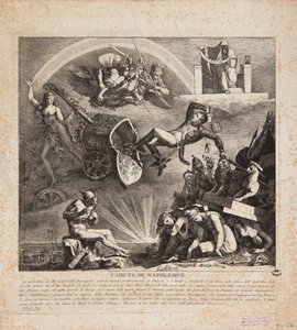 La chute de Napoléon - Caricature de la chute de l