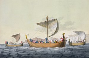 La flotte de Guillaume le Conquérant, planche 8 de The History of the Nations - Italian School