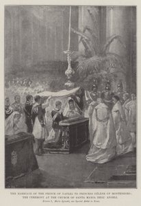 Le mariage du prince de Naples avec la princesse Hélène de Monténégro, la cérémonie à l