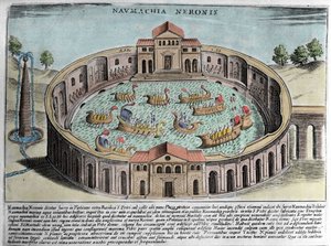 La Naumachie de Néron, représentation d