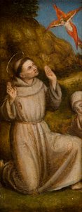 La Stigmatisation de Saint François et Jérôme, vers 1480 - Italian School