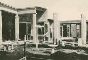 Le viridarium dans la maison des Vettii tel qu