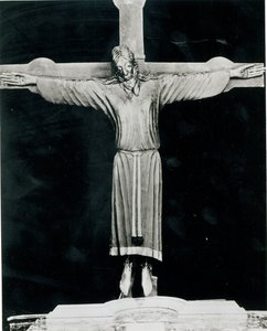 Le Volto Santo, possiblement commencé par Nicodème (bois) - Italian School