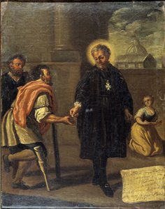 Le bienheureux Garcia Martinez (Garcia Martinez blessé), École napolitaine - Italian School