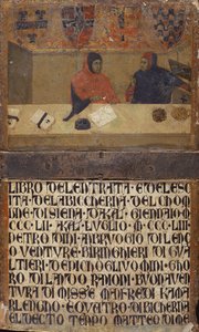 Le chambellan et un écrivain dans leur bureau - Italian School