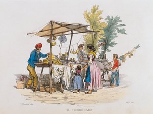 Le torronaro (vendeur de nougat) - Italian School