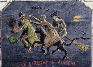 Les sorcières en route pour le Sabbat : l