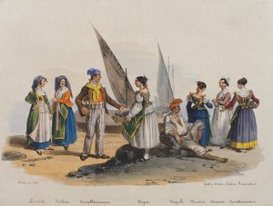 Costume traditionnel de Naples - Italian School