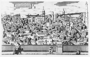 Vue de Bologne - Italian School