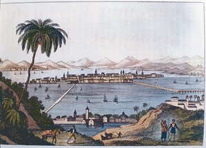 Vue de Mexico, 1714 - Italian School