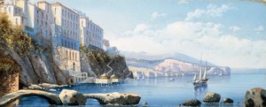 Vue de Sorrente - Italian School