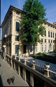 Vue du Palais Bianco (ou Palais de Luca Grimaldi) construit en 1530 et 1540 à Gênes, Italie