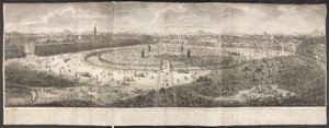 Vue du Prato della Valle à Padoue - Italian School