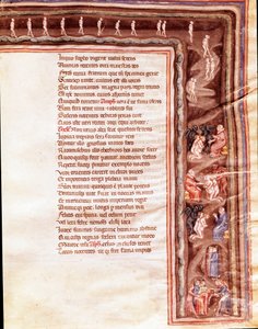 Vue des Enfers, illustration pour Hercule Furieux de Sénèque (miniature) - Italian School
