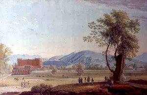 Vue de la Villa et du Parc - Italian School