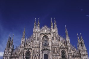 Vue de la façade ouest, commencée en 1386 - Italian School