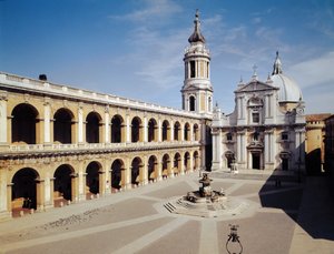 Vue de la façade, construite entre 1570 et 1587 - Italian School