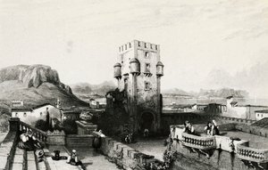 Villa Butera, Bagheria, Sicile, gravure, Italie - Italian School