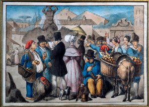 Scène de marche à Rome