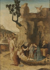 Adoration des bergers, vers 1500 - Italian School