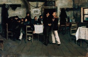 Rencontre de Giuseppe Garibaldi (1807-1882) et Giovanni Battista Cuneo (1809-1875) à Taganrog, port sur la mer Noire en 1833, par Italo Nunes Vais (1860-1932) - Italo Nunes Vais