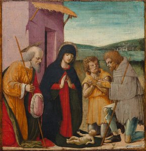 Adoration des bergers - Italy, 15th century