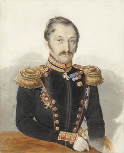 Portrait du général Alexandre Danilovitch Gerstenzweig 1818-1861 - Ivan Alexeyevich Nechayev