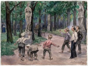 Compétition sportive dans le jardin impérial, Saint Petersbourg - Ivan Alexeyevich Vladimirov
