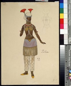 Dessin de costume pour l