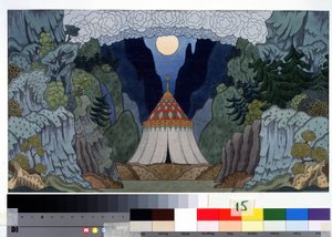 Dessin préparatoire pour le décor de l