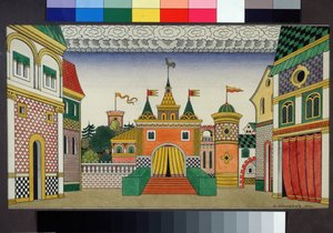 Dessin préparatoire pour le décor de l