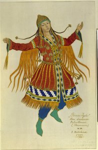 Une danseuse chamane polovtsienne - Ivan Yakovlevich Bilibin