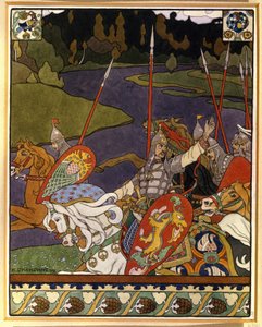 Volga Svyatoslavich et son armée - Ivan Yakovlevich Bilibin