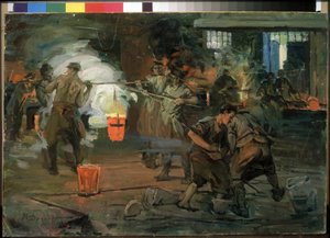 Ouvriers dans un atelier de fonderie - Ivan Georgievich Drozdov