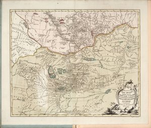 Carte de la rivière Irtych, la partie sud du gouvernorat de Sibérie, 1777