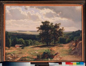 Les chênes, Paysage près de Düsseldorf - Ivan Ivanovich Shishkin